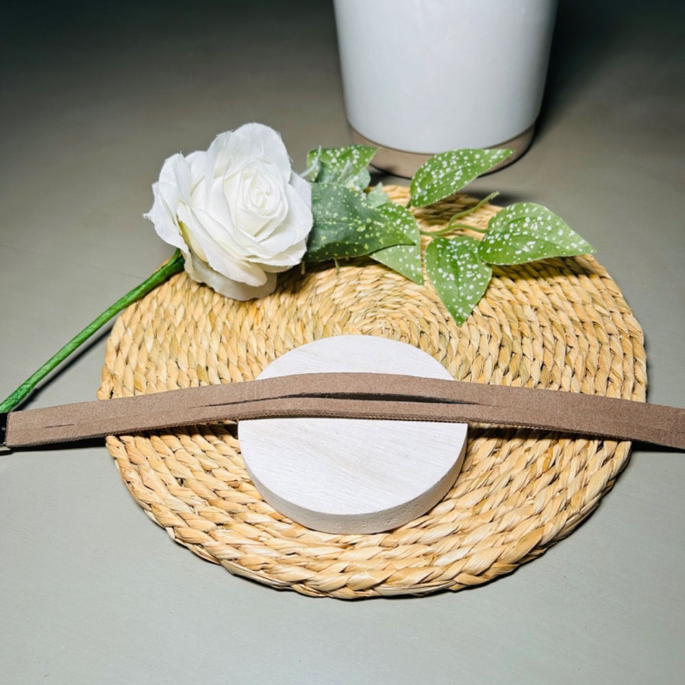 Multiple Layer Crystal, Brass, Braided Leather Wr… - image 8